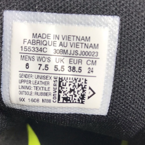 NWT Converse PL 76 MID Black Black W AUTHENTIC - Picture 7 of 7